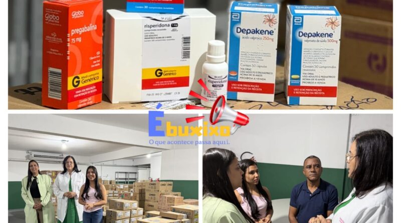 Prefeito Devaldo soares e Secretaria de Saúde Ananda e equipe abril as portas do almoxarifado da saúde para comprovar que tem estoque de medicamentos 