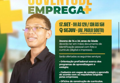 Prefeitura promove Juventude Emprega+ com encaminhamento para vagas de estágio e aprendizagem em Simões Filho